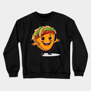 kawaii Taco cehees T-Shirt cute potatofood funny Crewneck Sweatshirt